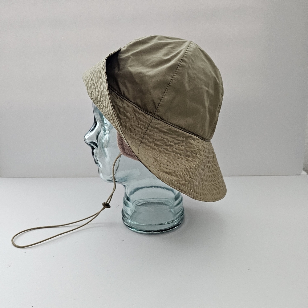 Physician Endorsed UPF Sun Hat with Fleece Ear Flaps Tan Nylon Winter Sun Hat - Picture 3 of 9